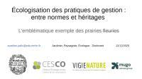 Apercu de la ressource Ecologisation des pratiques de gestion : entre normes et héritages