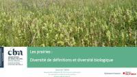 Apercu de la ressource Les prairies : diversité de définition et diversité biologique