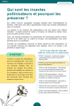 Apercu de la ressource FICHE 2 ERC-Pollinisateurs – Qui sont les insectes pollinisateurs et pourquoi les préserver ?